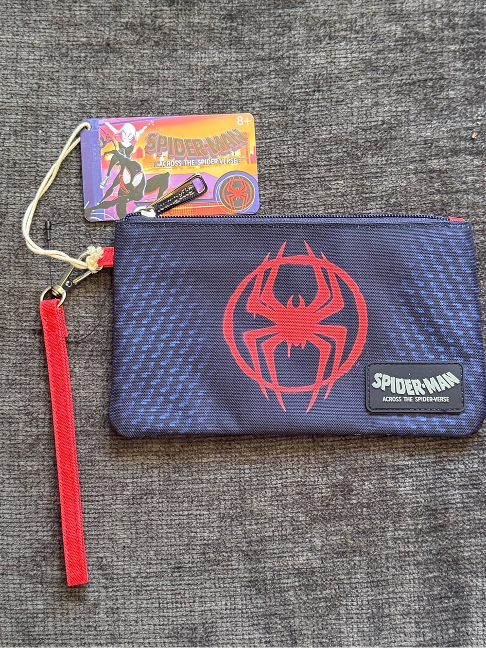 Loungefly Spider-Man Across the Spider-Verse Navy & Red Wristlet